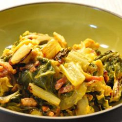 recette de blettes à la carbonara