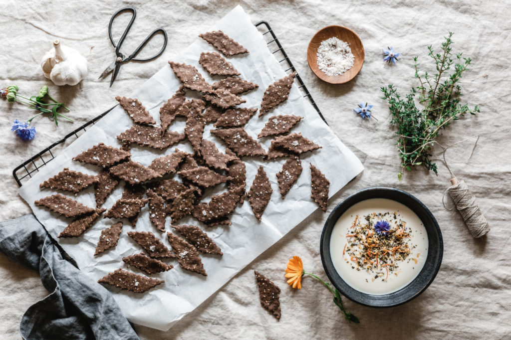 Crackers au champignons Bio