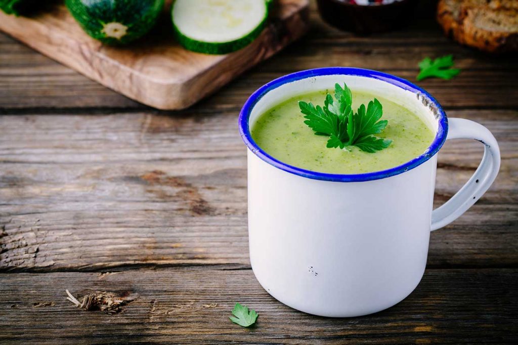 Recette potage d'été à la courgette