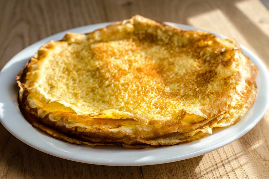 Assiette de crêpes bio