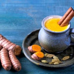 Tasse de golden latte