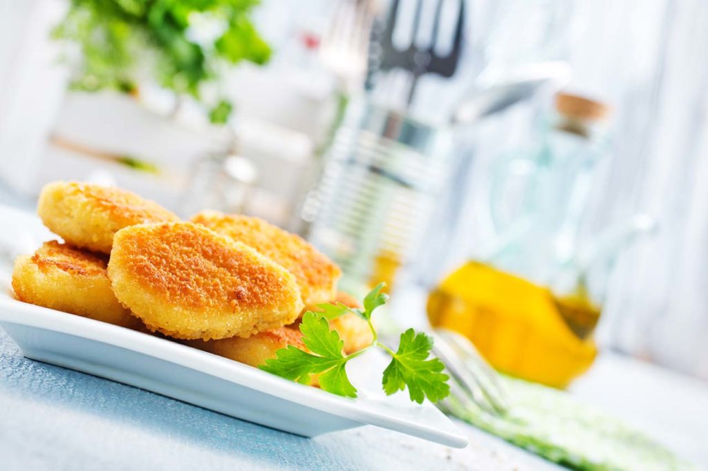 Assiette de nuggets au poulet