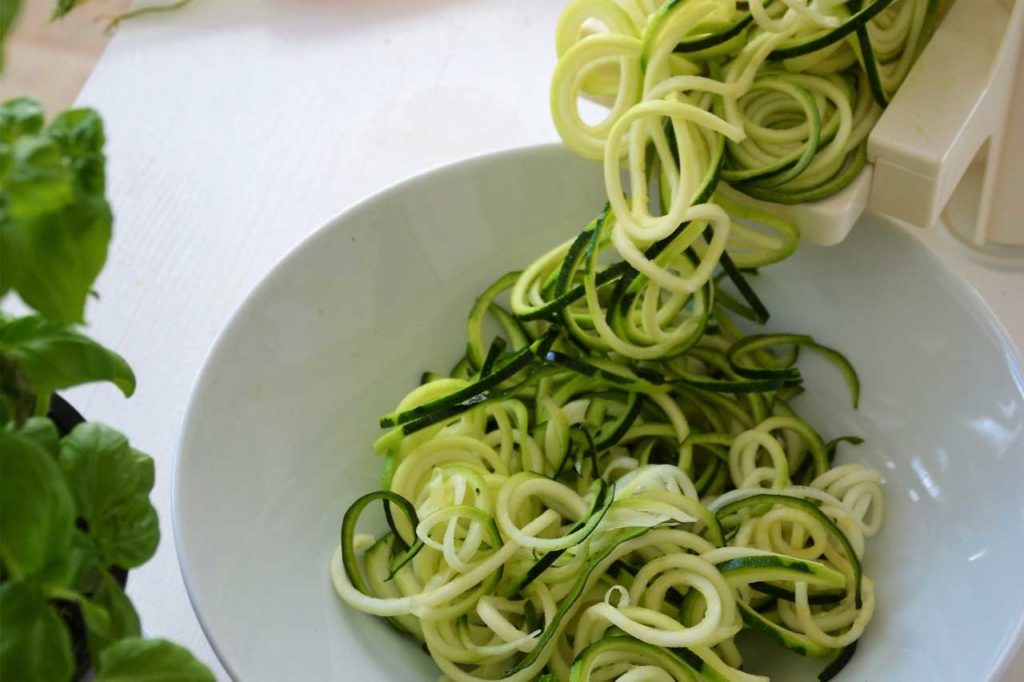 Assiette de Spaghettis de courgettes